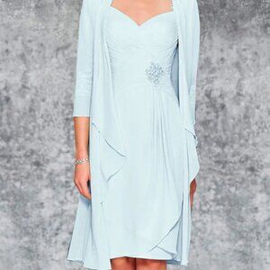 Two piece column/sheath dress.